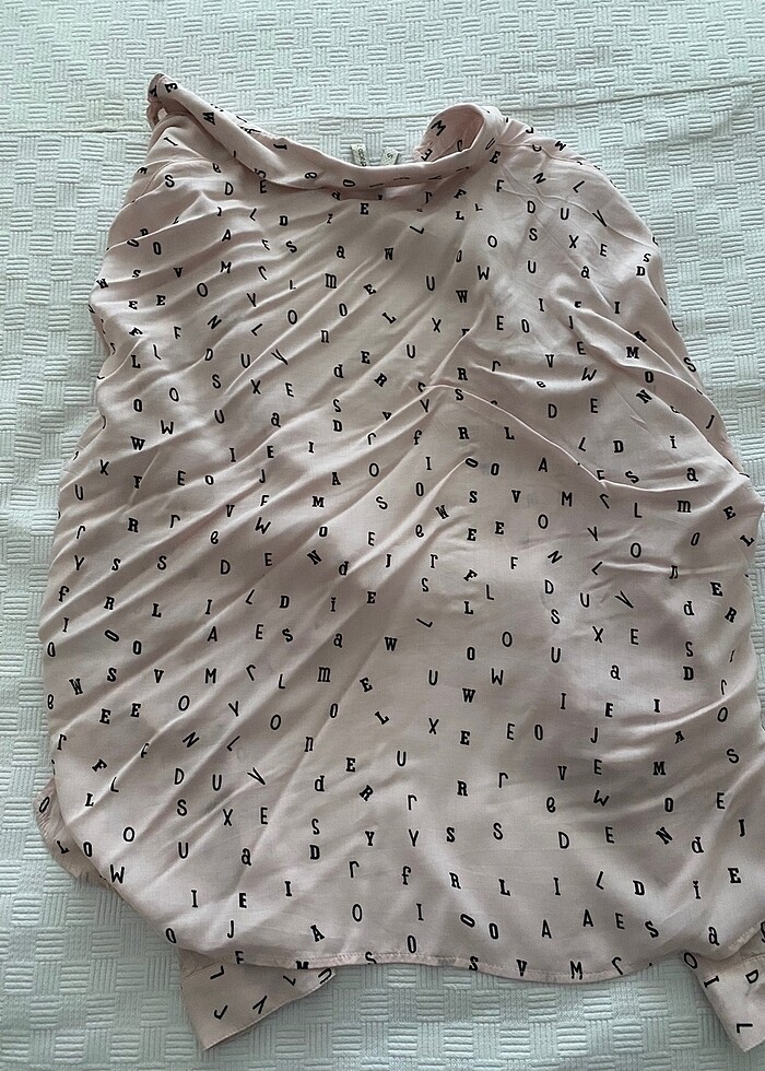 Toz pembe harfli gömlek - Görsel 3