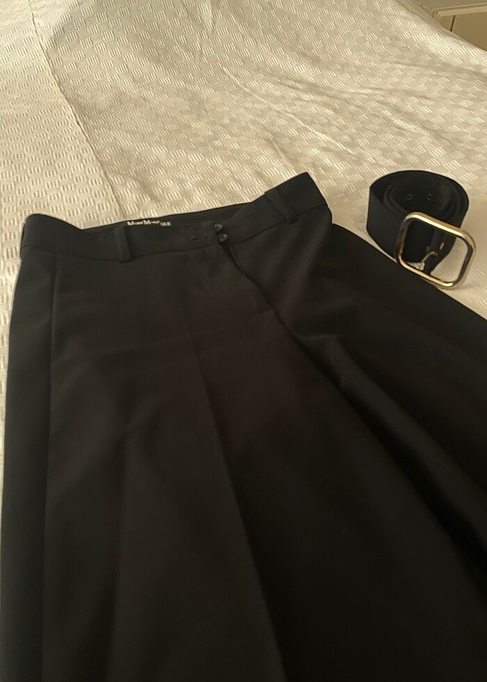 Siyah kumaş pantolon - Görsel 2