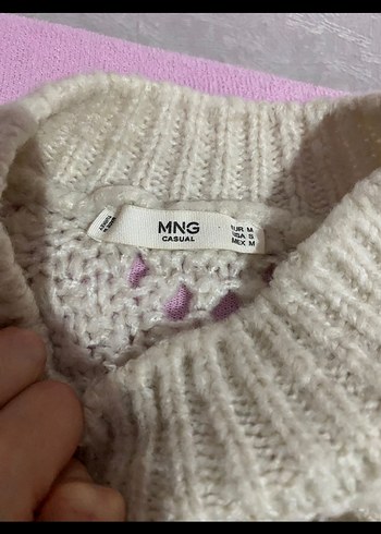 Bohem Tarz Gri Örgü Kadın Kazak - Görsel 2