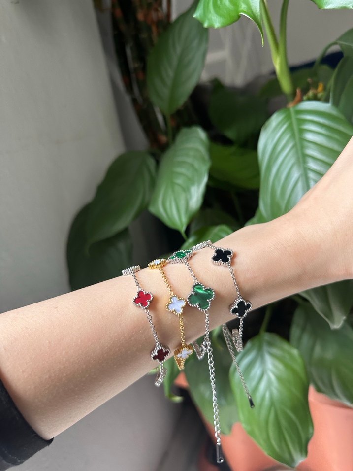 Zincir Detaylı Çok Renkli Kadın Bileklik - Görsel 2