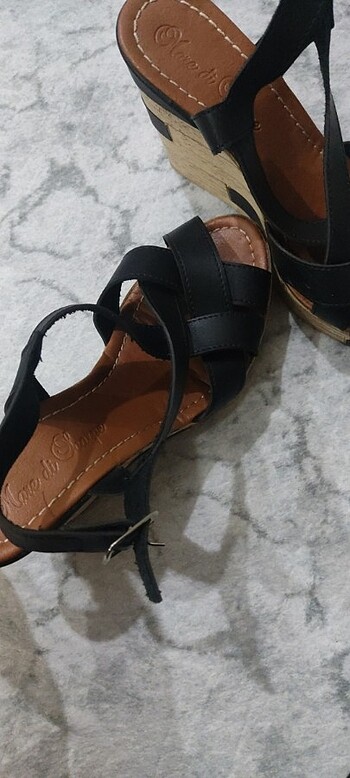 40 Beden siyah Renk Sandalet