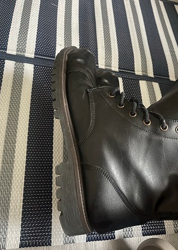 Siyah Bağcıklı Erkek Bot postal - Görsel 4