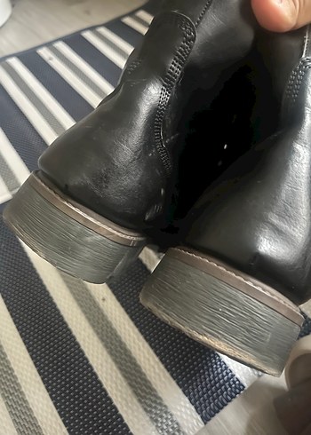 43 Beden siyah Renk Siyah Bağcıklı Erkek Bot postal