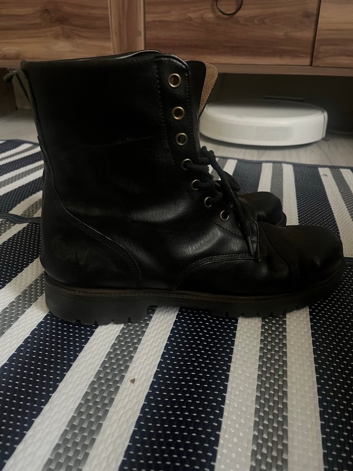 Siyah Bağcıklı Erkek Bot postal - Görsel 2