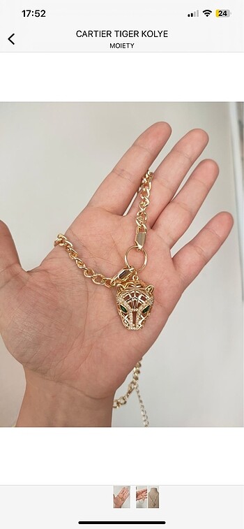 Cartier CARTIER MODEL TİGER KOLYE ????