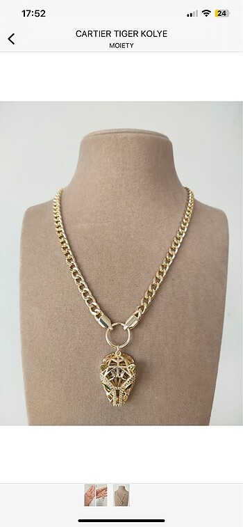 CARTIER MODEL TİGER KOLYE ????