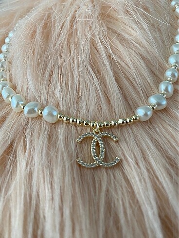 Barok İnci Chanel Kolye