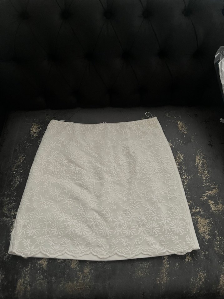 Koton Beyaz Dantel Detaylı Mini Etek - Görsel 3