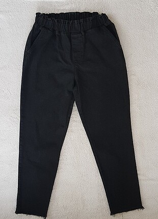 Beli lastikli kot pantolon