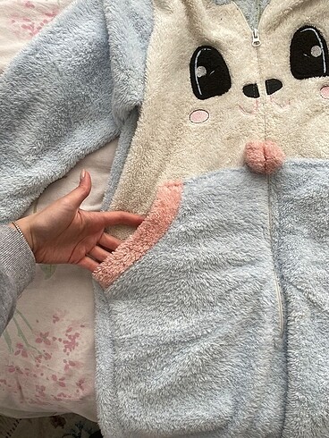 s Beden mavi Renk Yoyoso ecrou welsoft tulum pijama takımı uyku tulumu