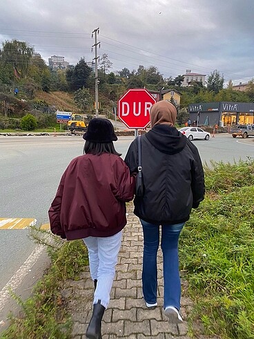 s Beden bordo Renk Zara bomber ceket