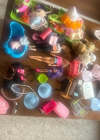 Çeşitli Pastel Renkli Oyuncak Seti