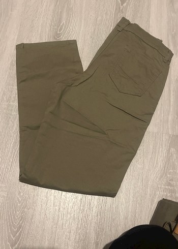 Erkek Kemerli Haki Regular Fit Pantolon - Görsel 2