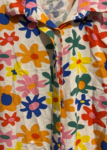 Çiçek Desenli Uzun Kadın Sabahlık - Görsel 3