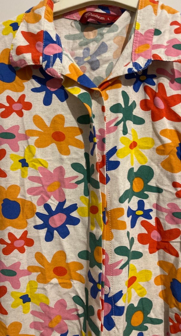 Çiçek Desenli Uzun Kadın Sabahlık - Görsel 3