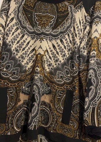 Bohem Uzun Kollu Desenli Hamile Bluzu - Görsel 2