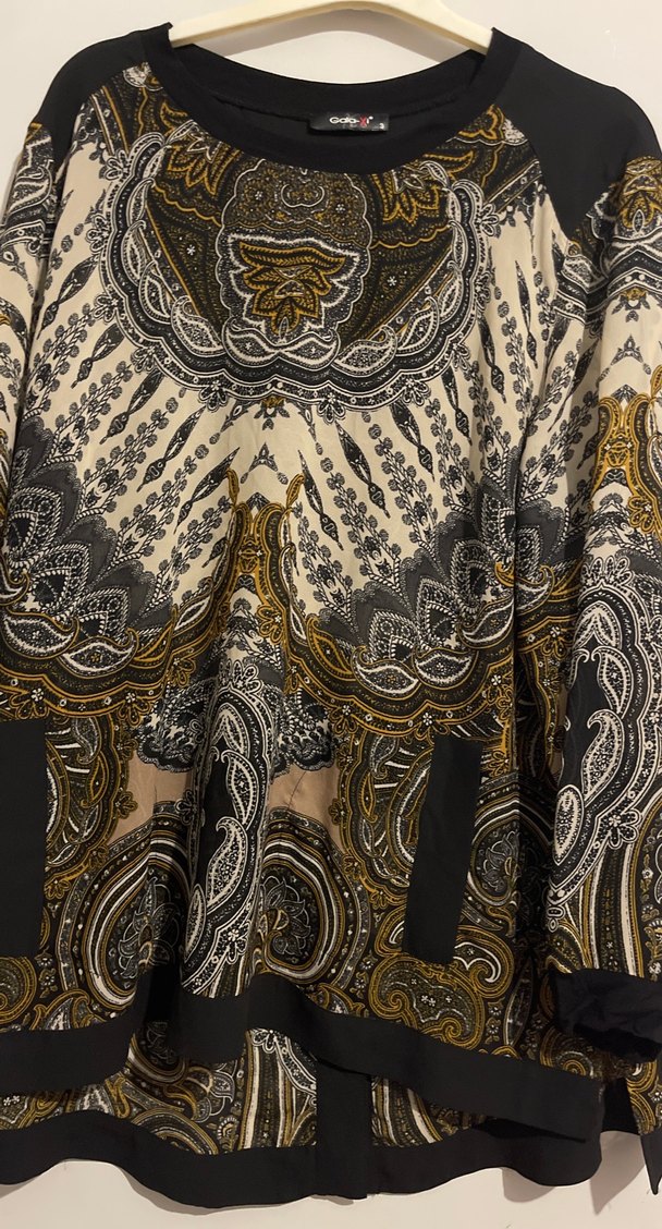 Bohem Uzun Kollu Desenli Hamile Bluzu - Görsel 2