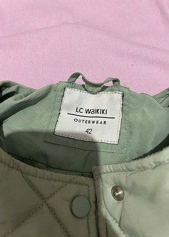 Düğmeli Gri Pastel Kadın Ceket - Görsel 2