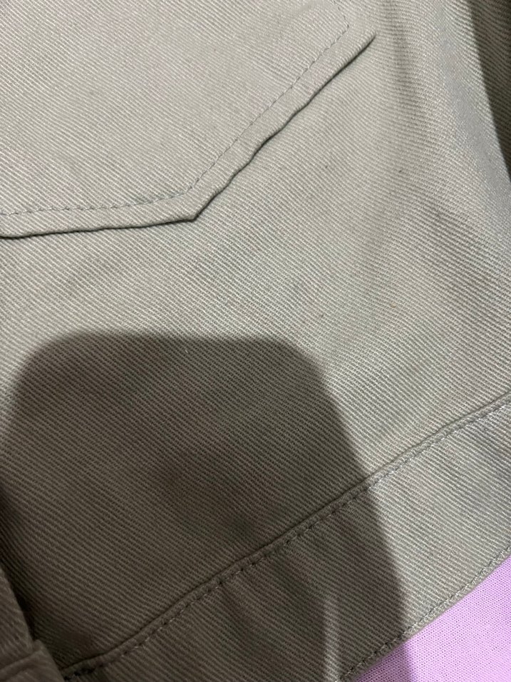 Kadın Haki Düğmeli Salaş Ceket - Görsel 3