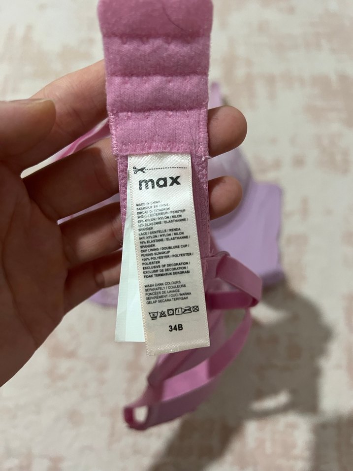 Bohem Tarzda Pembe Dantelli Sütyen - Görsel 3