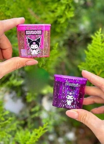 Pembe Kuromi Çift Bıçaklı Hazneli Kalemtıraş (1 Adet)