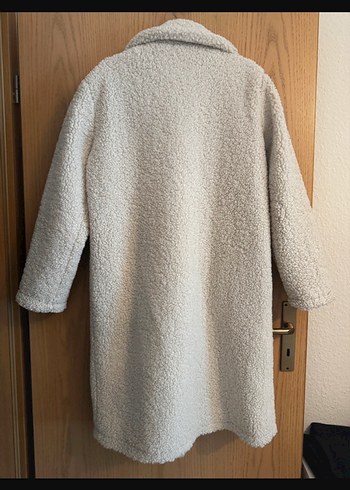 Diğer Düğmeli uzun peluş kaban