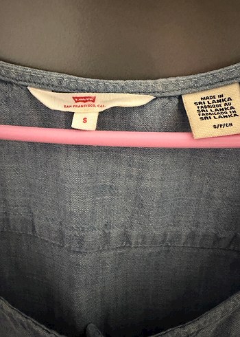 Levis Mavi Denim Kolsuz Midi Tulum - Görsel 3