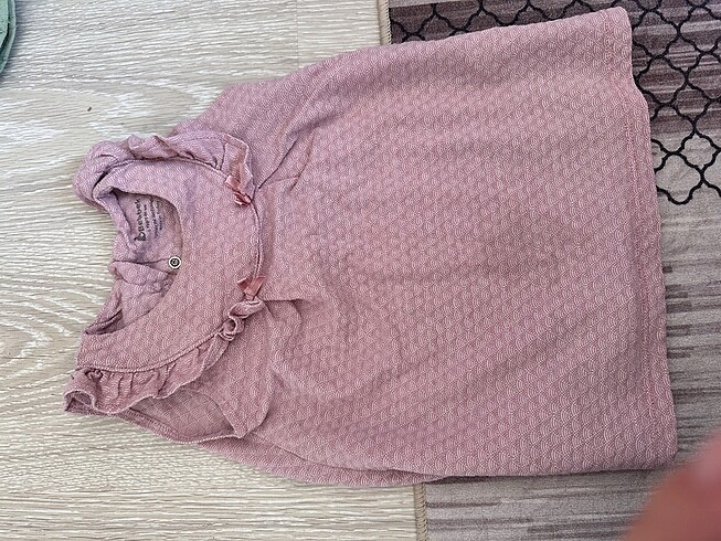 1 Yaş Beden pembe Renk Kız bebek elbise