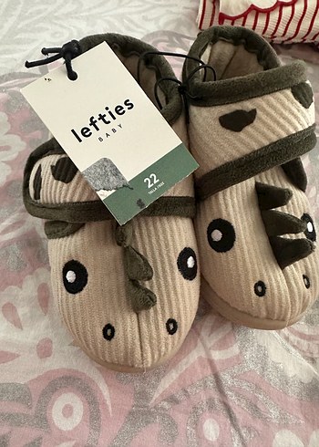 22 Beden kahverengi Renk Erkek Çocuk Ev Terliği
