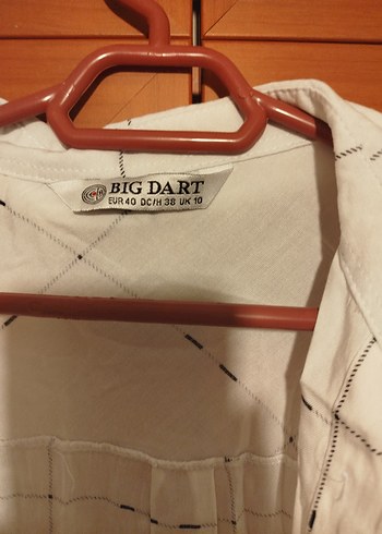 bigdart gömlek pamuklu siyah beyaz - Görsel 2