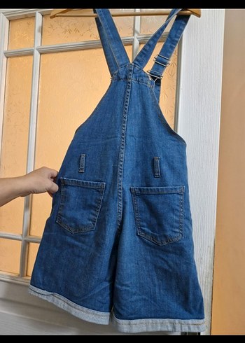 Kızlar için Mavi Kot Tulum - Görsel 3