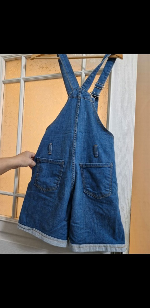 Kızlar için Mavi Kot Tulum - Görsel 3