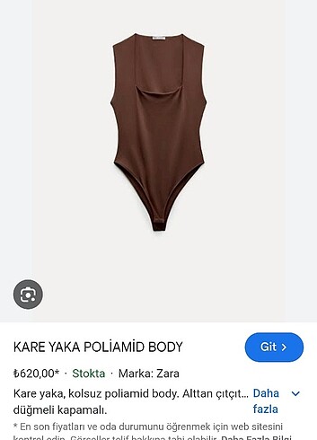 Zara marka boğazlı çıtçıtlı body