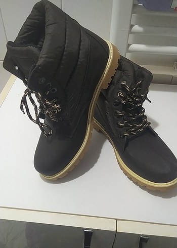 unisex Kahverengi Bağcıklı Street Style Bot - Görsel 2