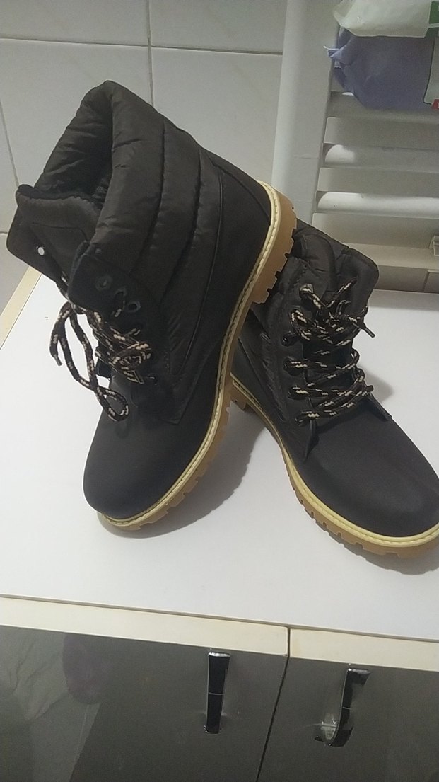 unisex Kahverengi Bağcıklı Street Style Bot - Görsel 2