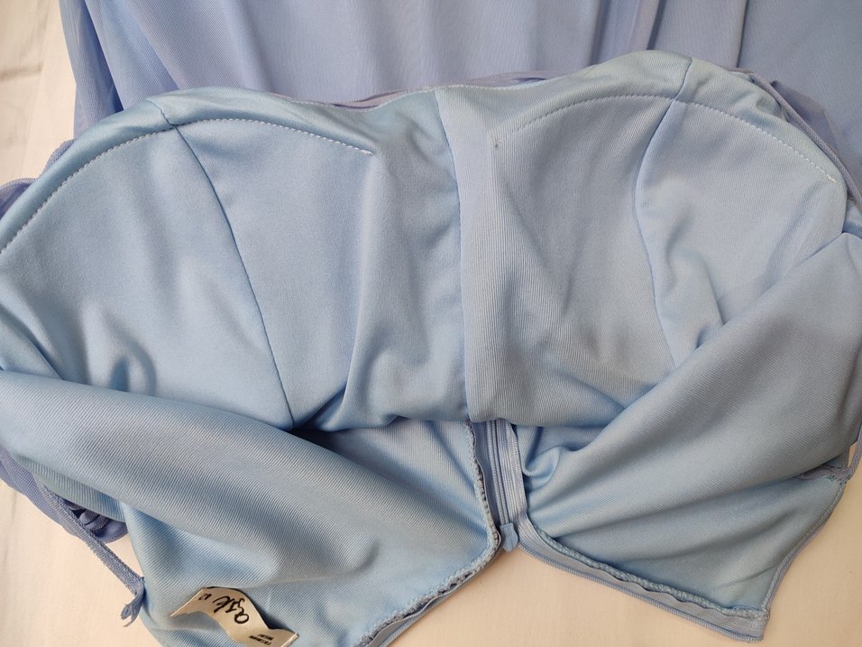 Lila Şifon Astarlı Kısa Mezuniyet&Gece Elbisesi - Görsel 3