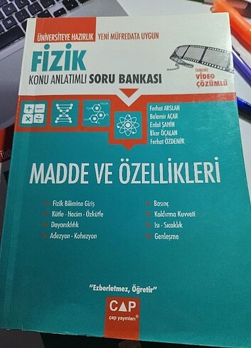 Çap madde ve ozellikleri konu anlatimli soru bankasi