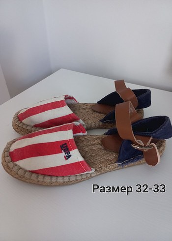 U.S Polo Assn. Cocuk Renkli Nakisli Dolgu Sandalet