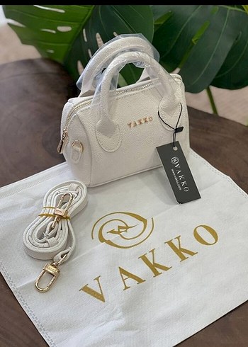 Vakko Beyaz Kadın Çanta Velcro Kapamalı