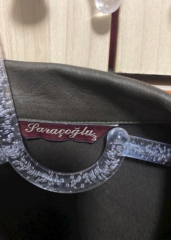 Düğmeli Süet Gri Kadın Gömlek - Görsel 3