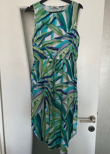 Kadın Çok Renkli Bohem Uzun elbise - Görsel 4