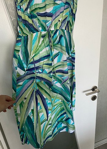 Kadın Çok Renkli Bohem Uzun elbise - Görsel 5