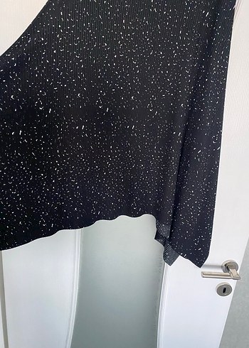 Kadın Siyah Uzun Drapeli Etek - Görsel 5