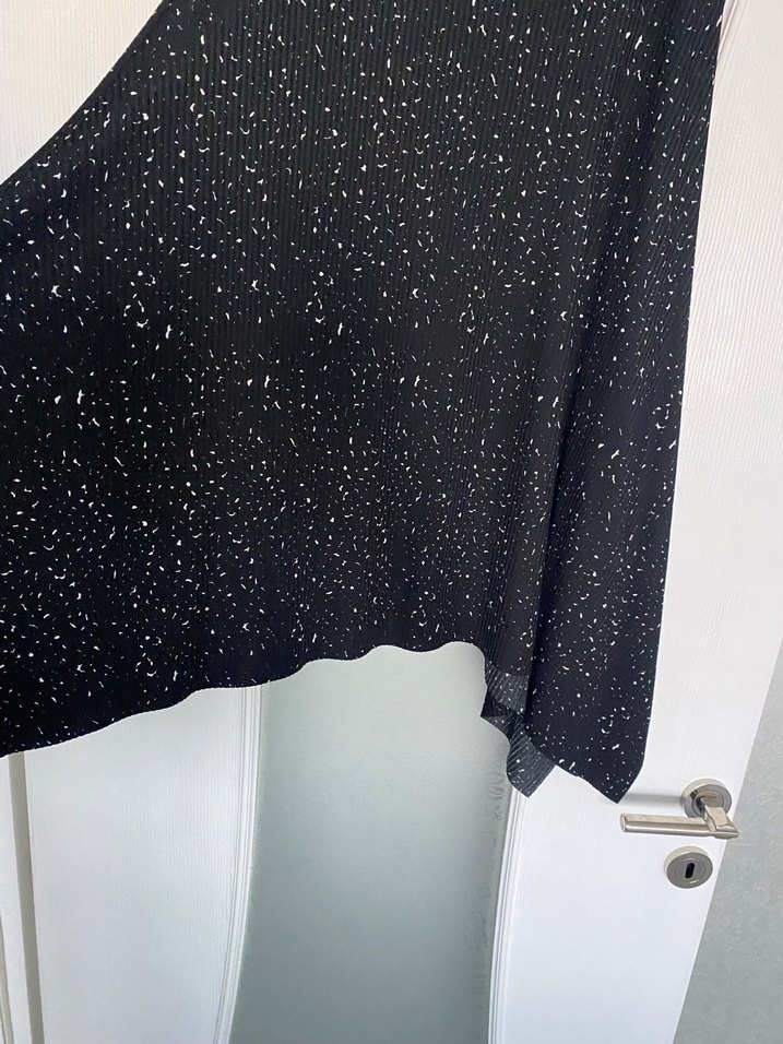 Kadın Siyah Uzun Drapeli Etek - Görsel 5