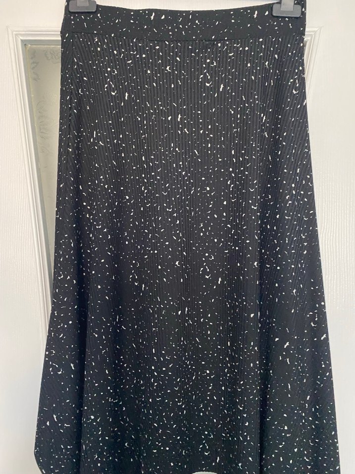 Kadın Siyah Uzun Drapeli Etek - Görsel 2