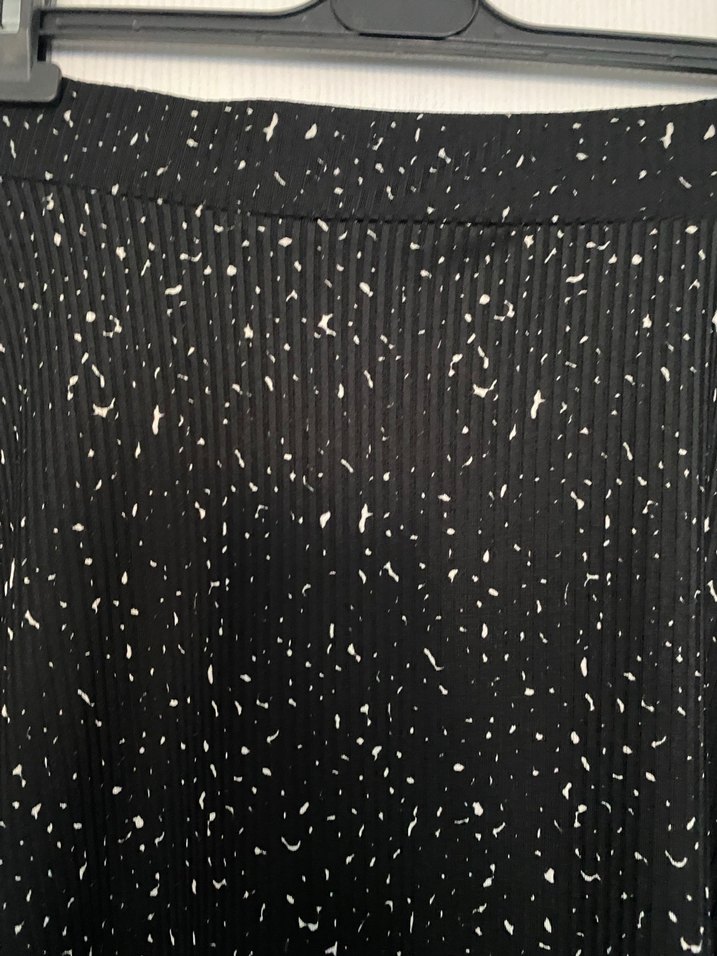 Kadın Siyah Uzun Drapeli Etek - Görsel 3