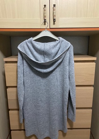 Gri Kadın Uzun Kollu Örgü Kazak - Görsel 6