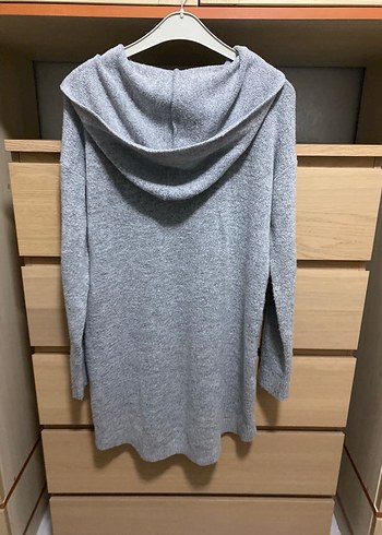 Gri Kadın Uzun Kollu Örgü Kazak - Görsel 7