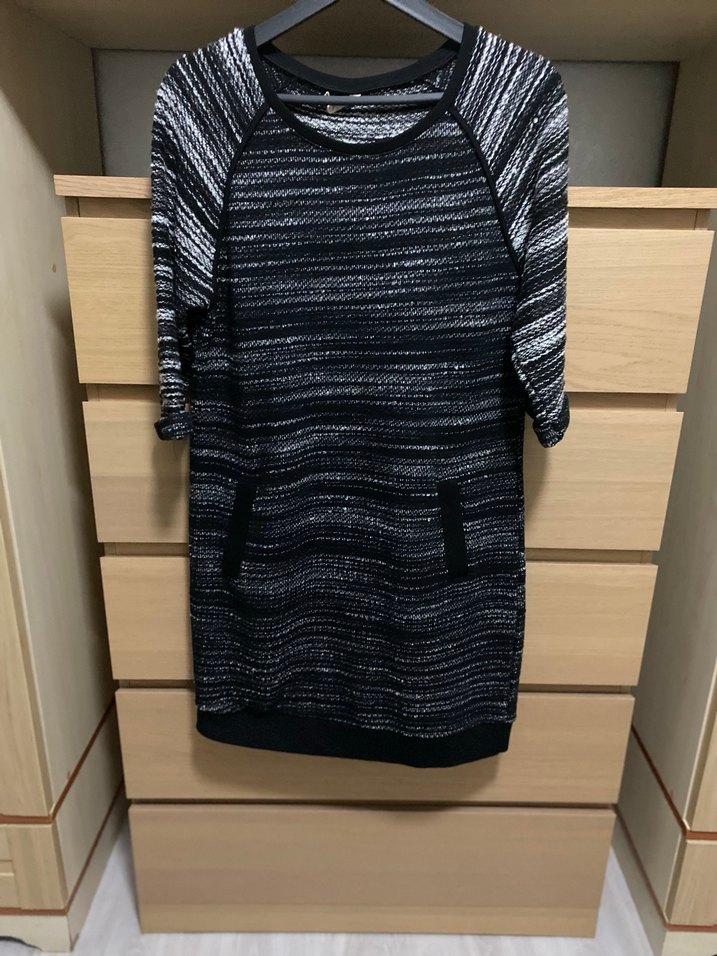 Gri Kadın Yün Örgü elbise - Görsel 3