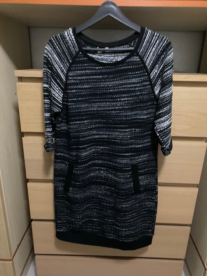 Gri Kadın Yün Örgü elbise - Görsel 4